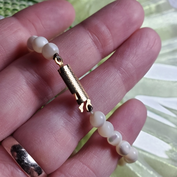 Vintage bead necklace with pendant & clasp - Picture 3 of 6